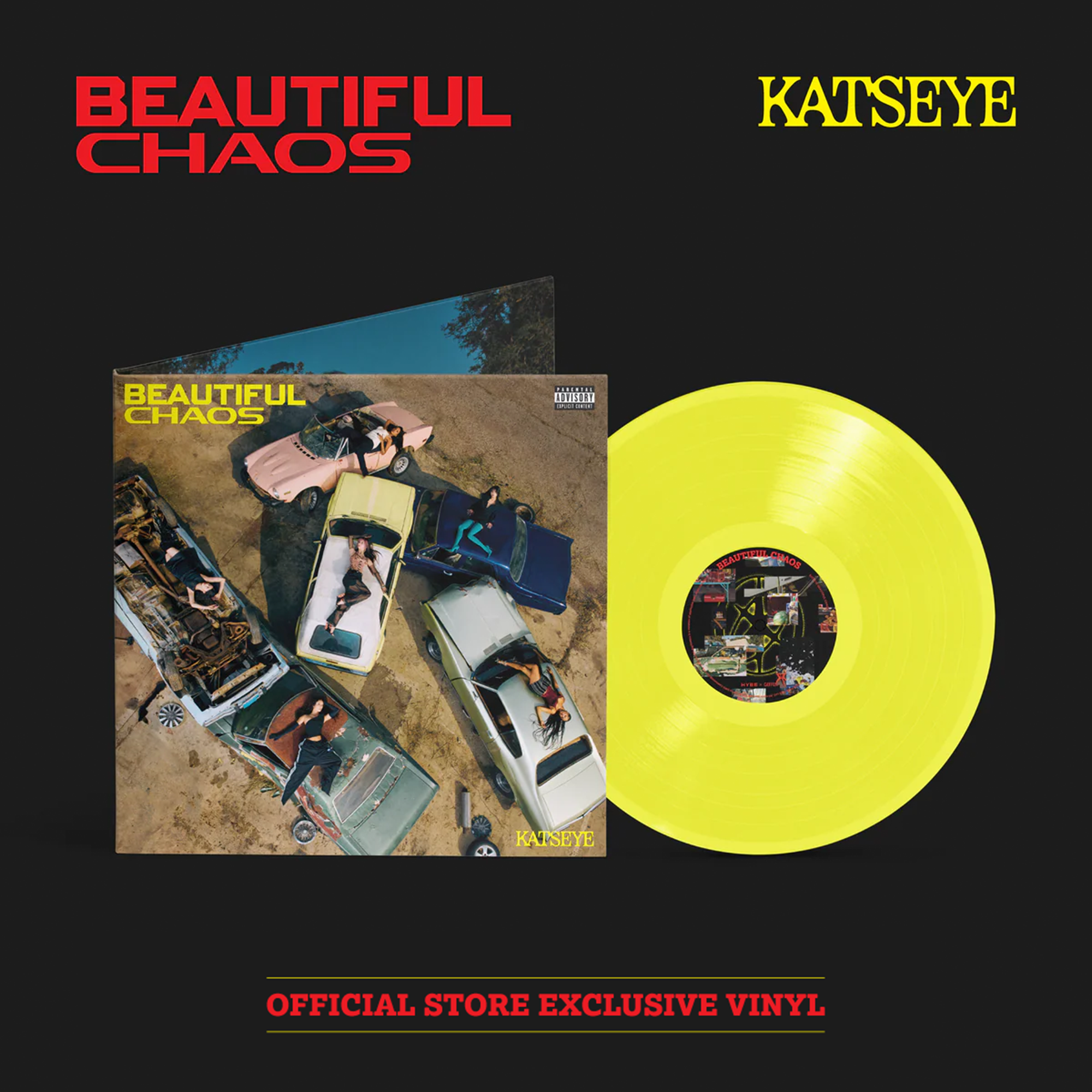 【匿名配送】KATSEYE BEAUTIFULCHAOS LP Vinyl BEAUTIFUL CHAOS - Official Store Exclusive Vinyl - KATSEYE