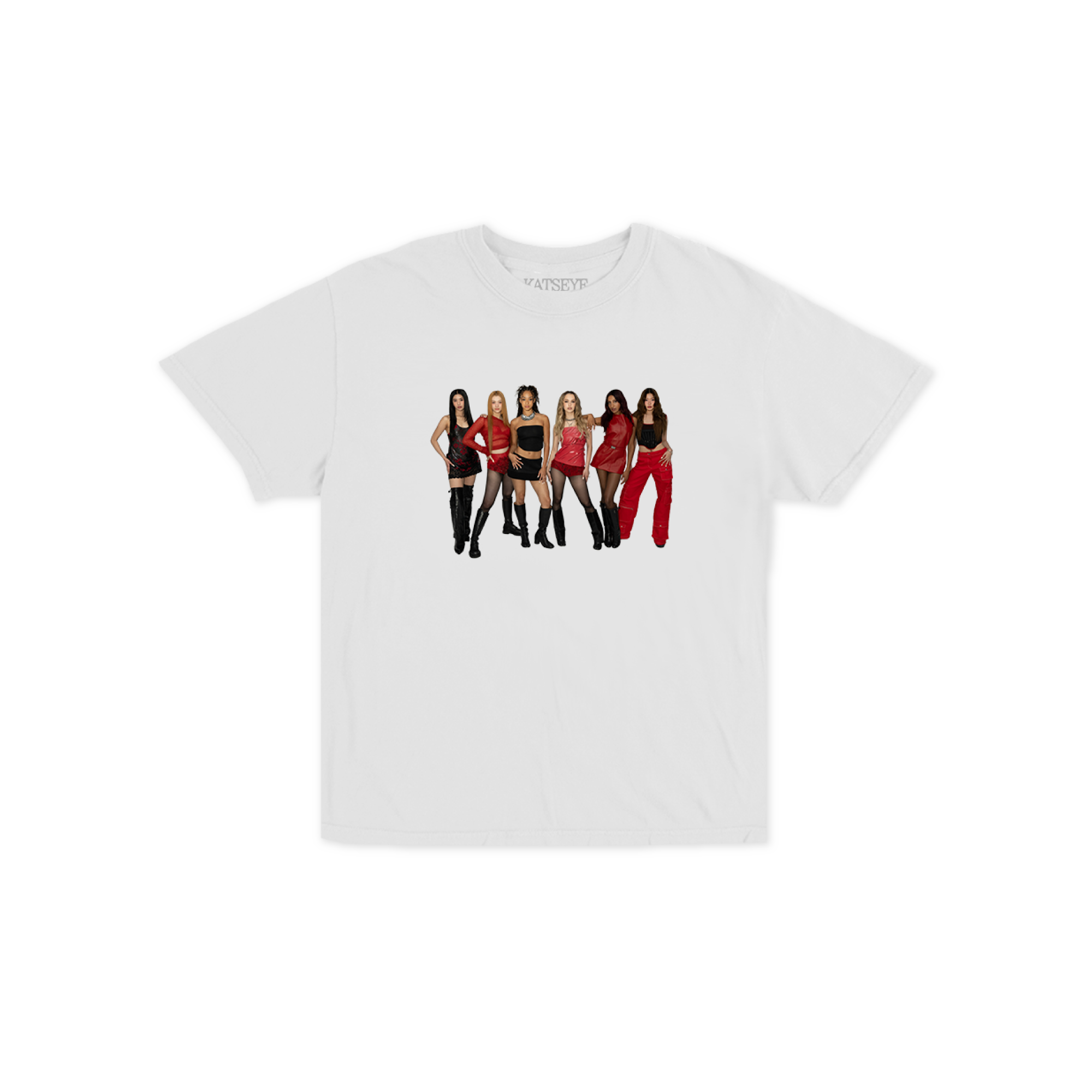 JSZHCB Katseye Photo T-Shirt Unisex - Casual Streetwear Mit Print, Verschiedene Größen