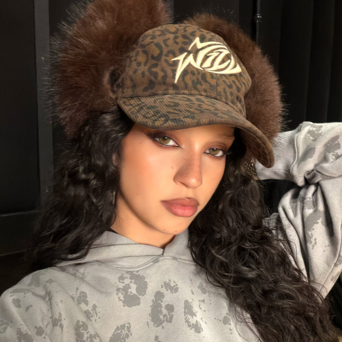 WILD Faux-Fur Cap Daniela