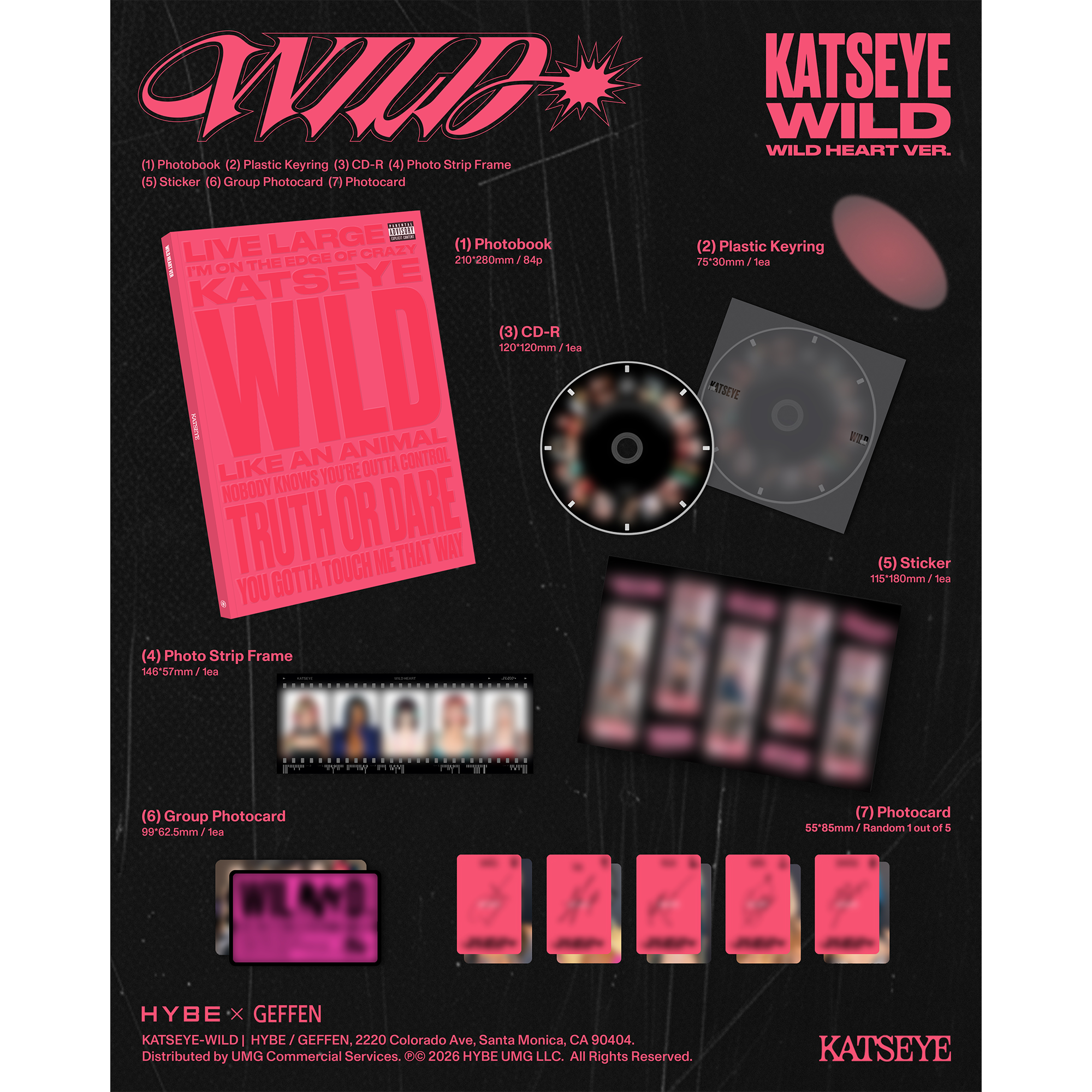 WILD - Wild heart ver. CD