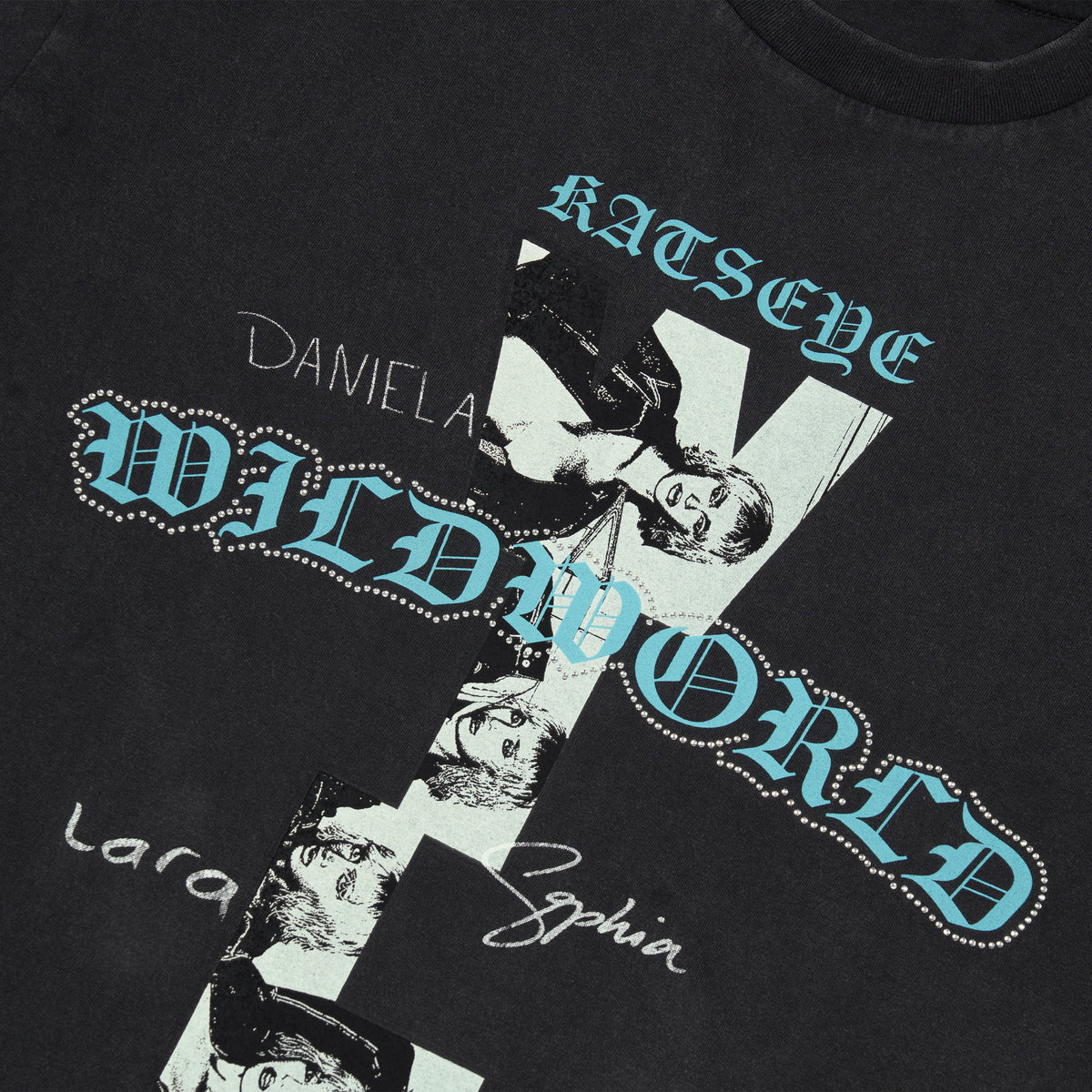 WILDWORLD Black Routing T-Shirt Detail