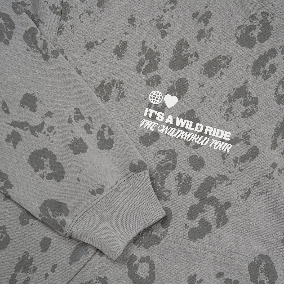 WILDWORLD Animal Print Pullover Hoodie Detail