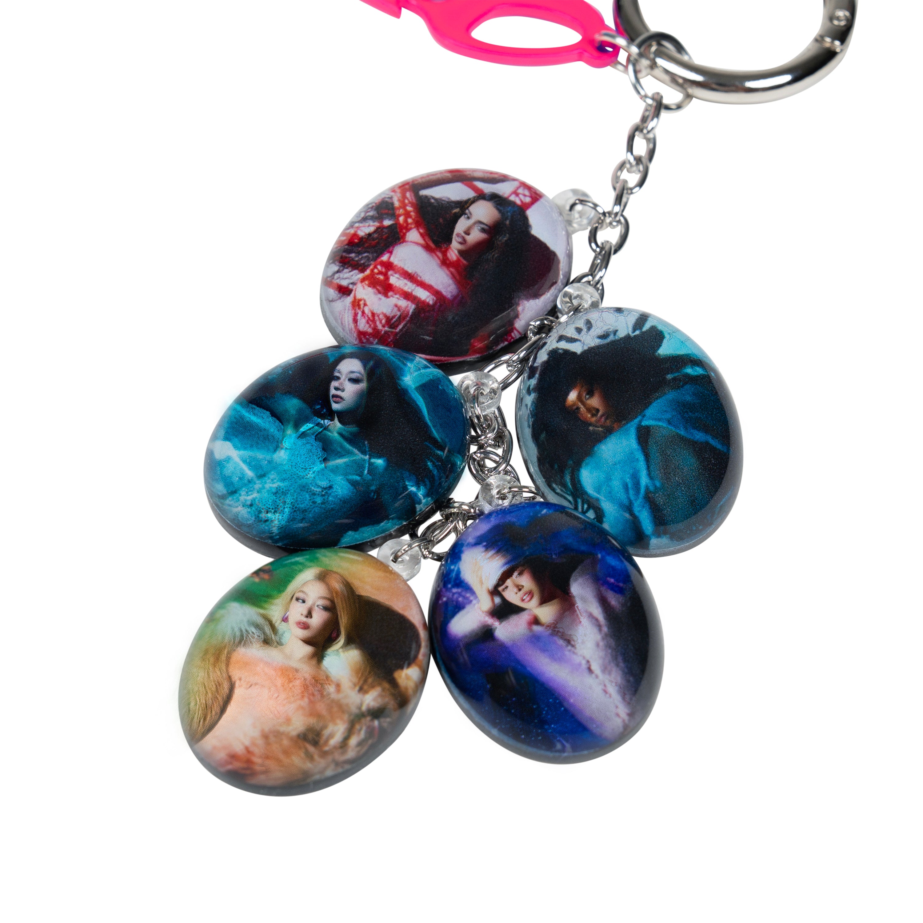 WILD Holographic Member Keyring Detail