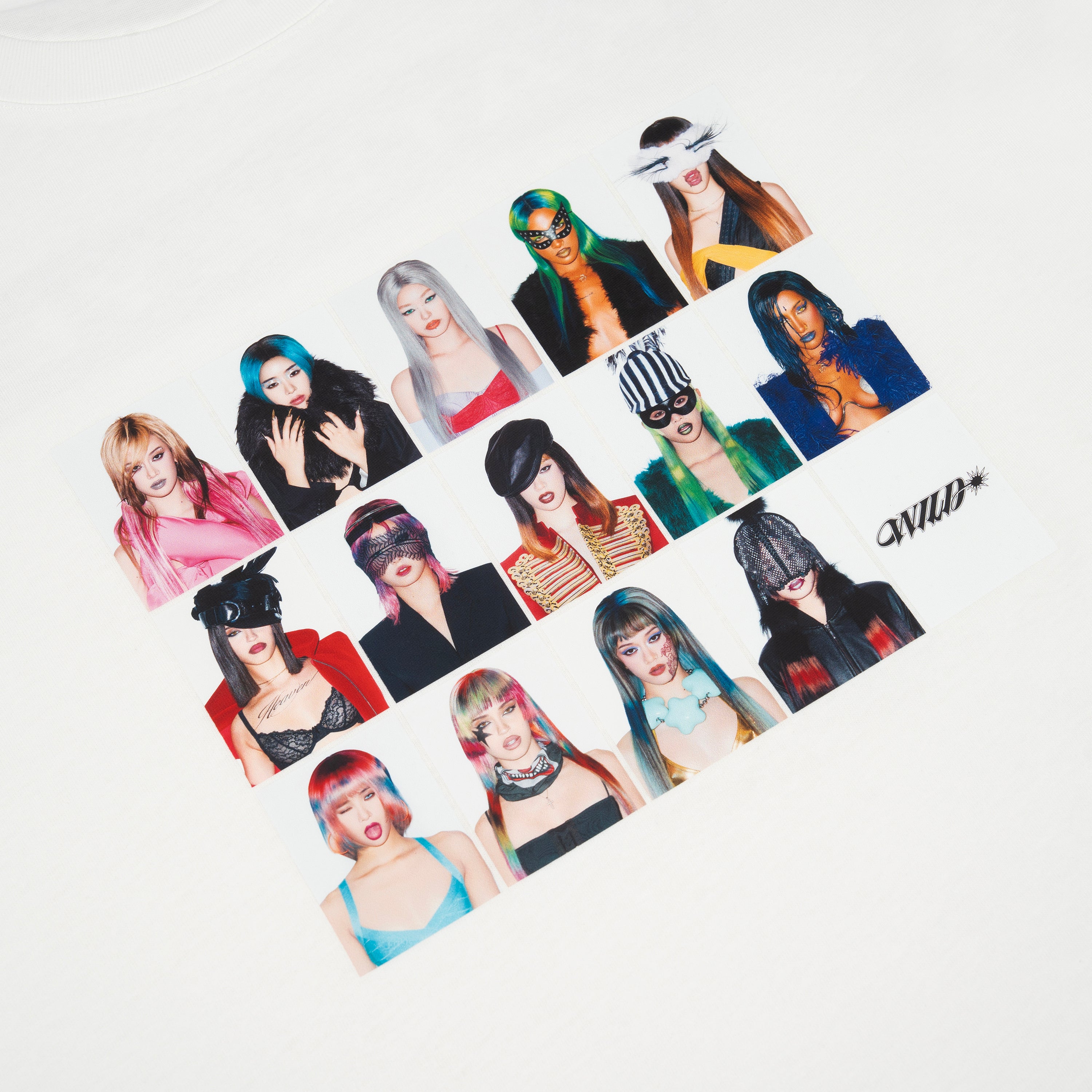 WILD Member Disguise White T-Shirt Detail