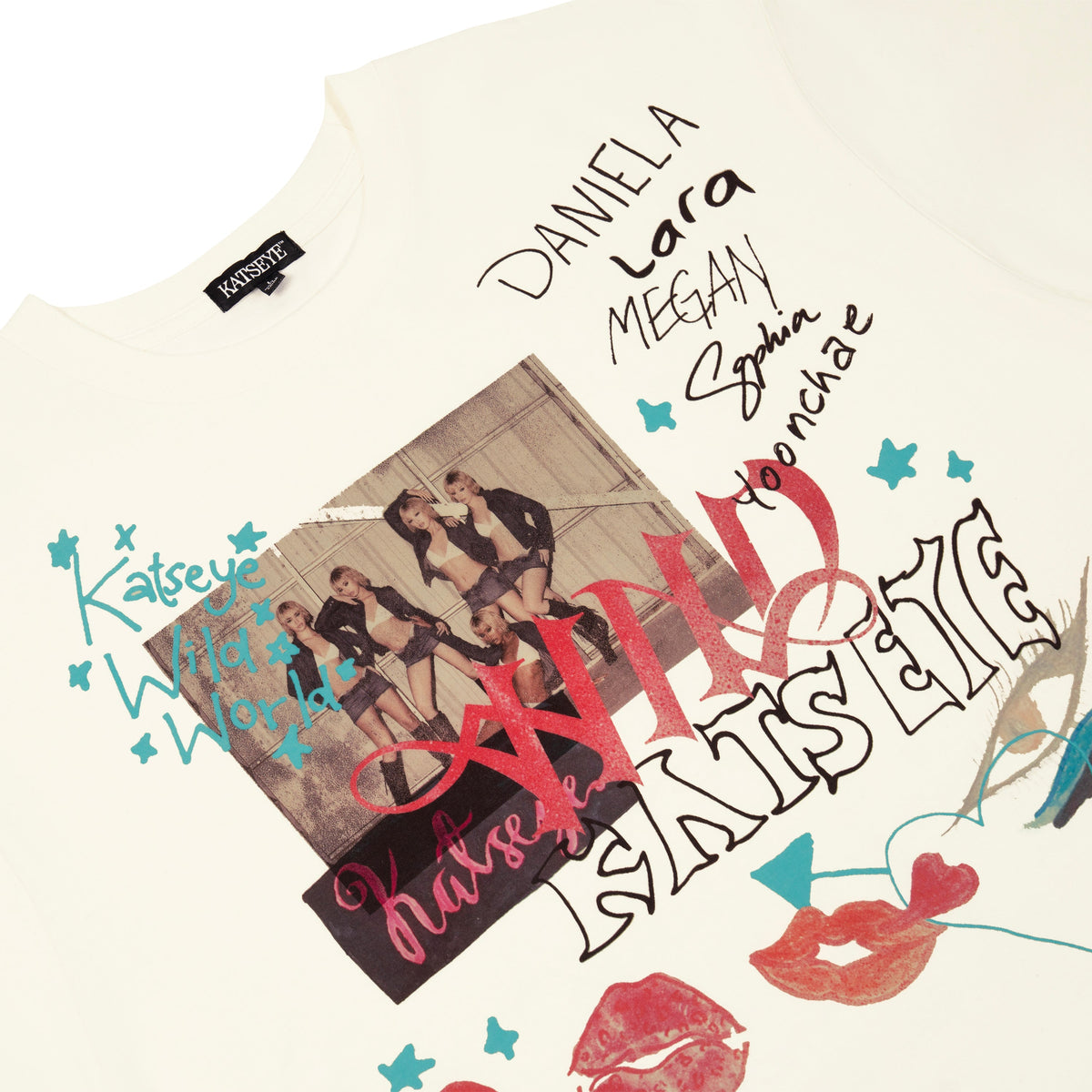 WILDWORLD Ivory Routing T-Shirt Detail