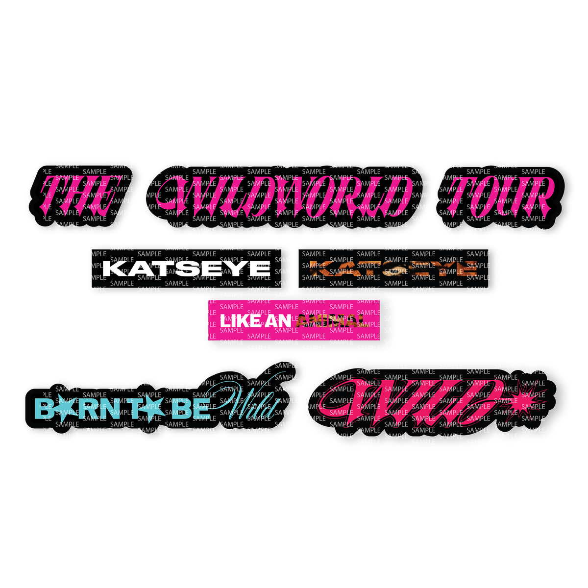 WILDWORLD Sticker Set Text