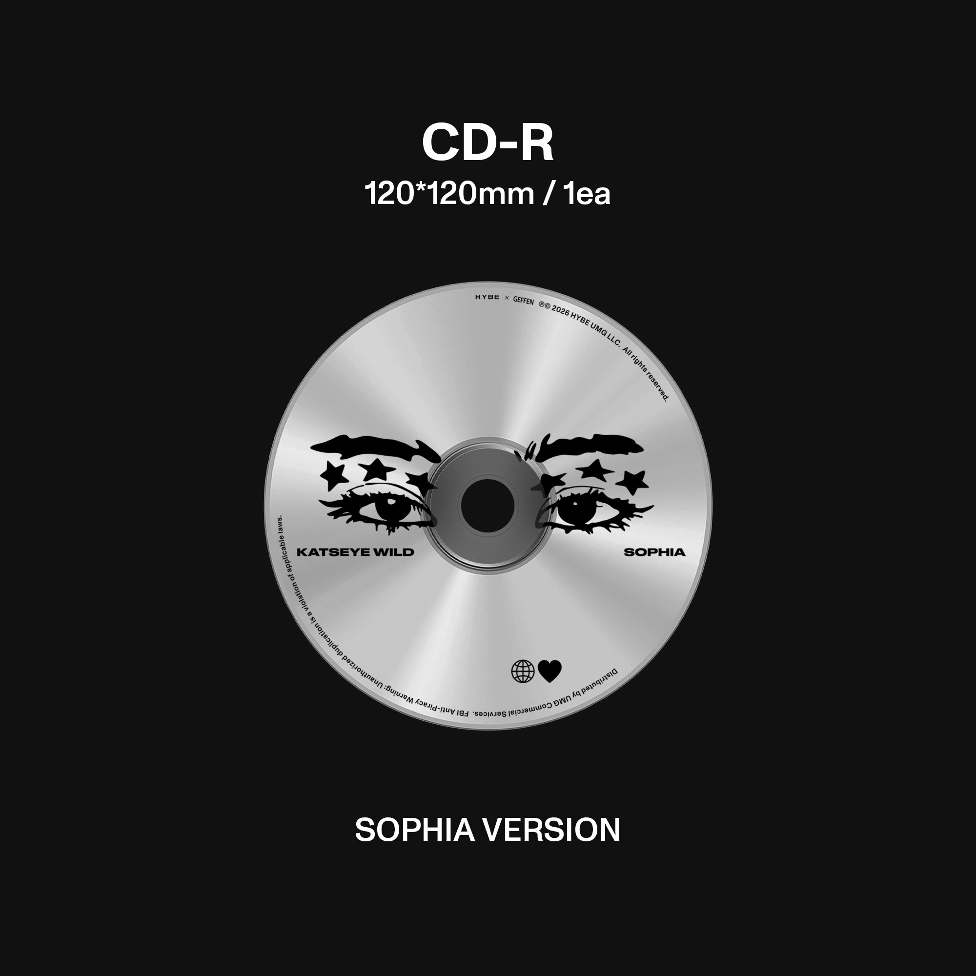 WILD (Sophia ver.) CD - KATSEYE Official Store