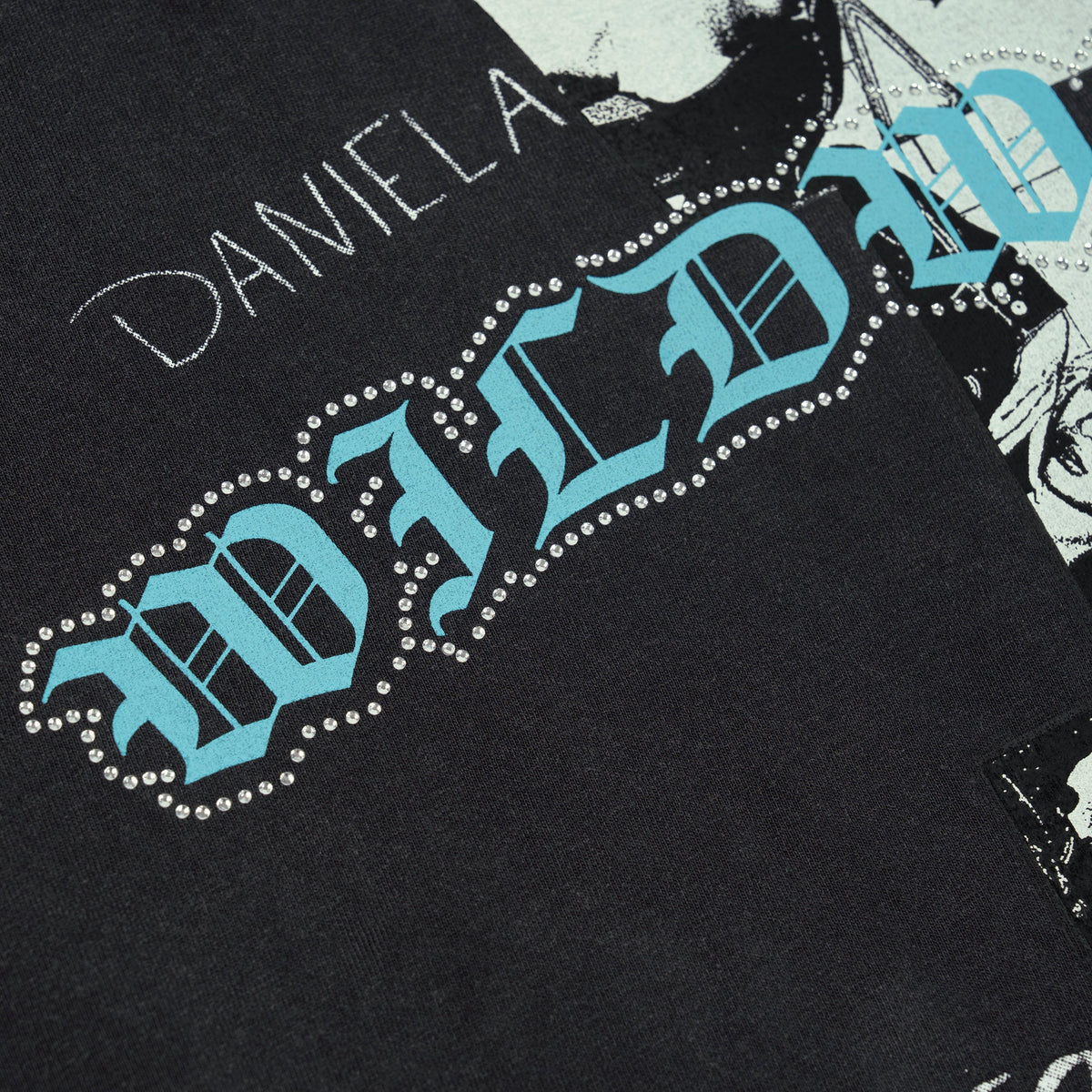 WILDWORLD Black Routing T-Shirt Daniela Detail