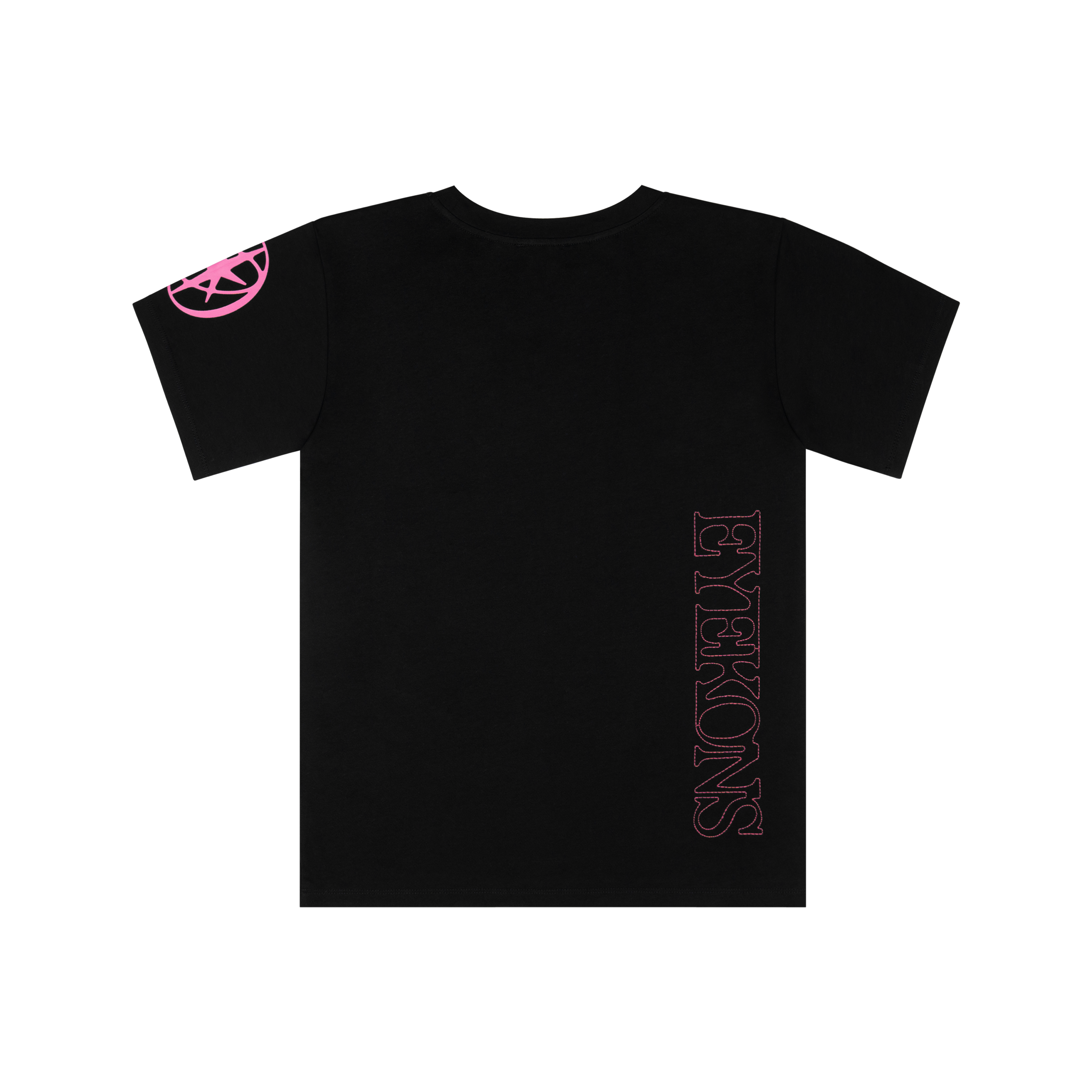 KATSEYE x EYEKONS Black Logo Stitch T-Shirt