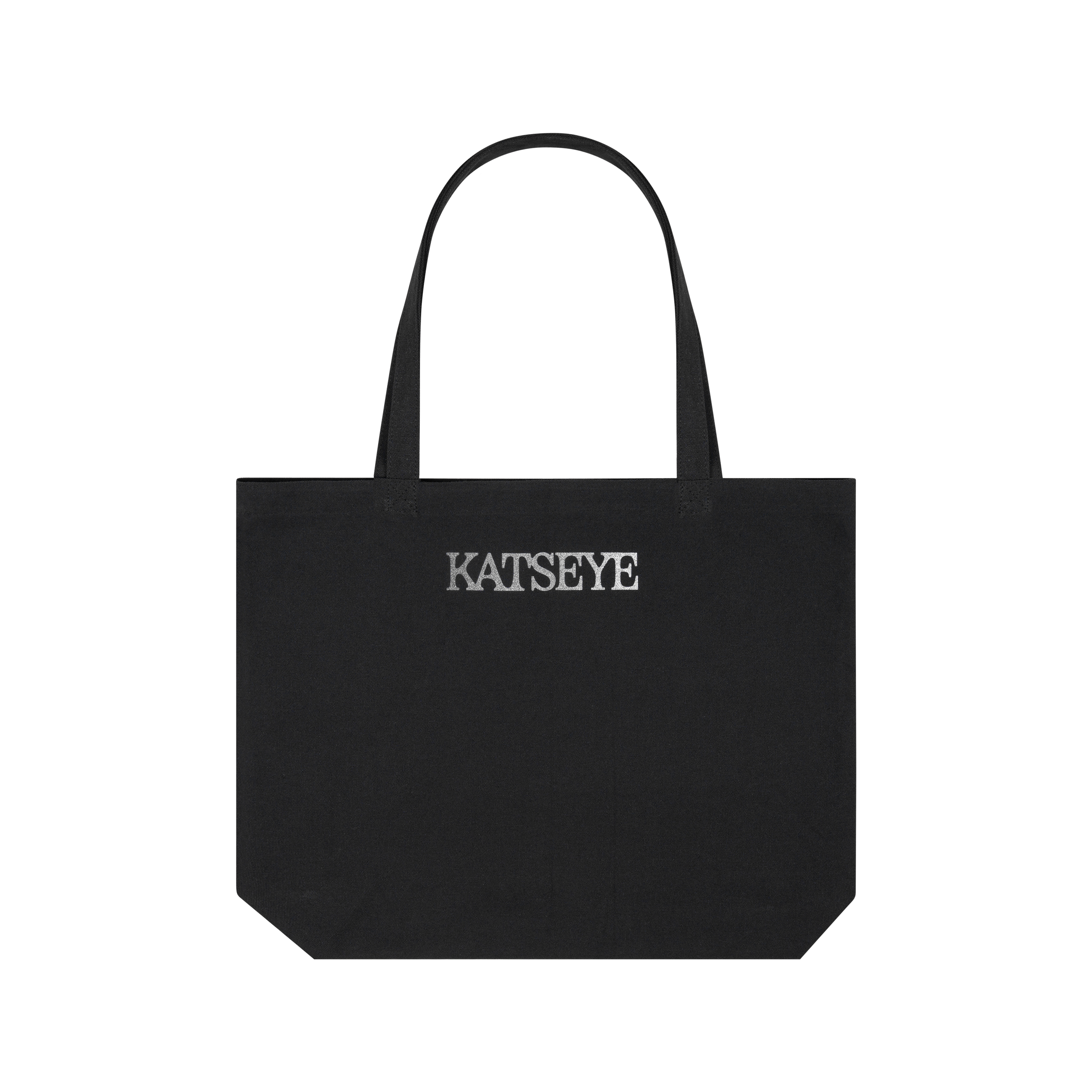 KATSEYE Silver Logo Tote Bag