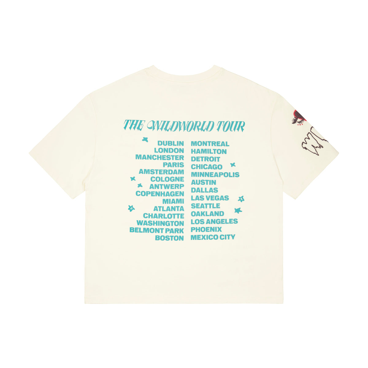 WILDWORLD Ivory Routing T-Shirt Back