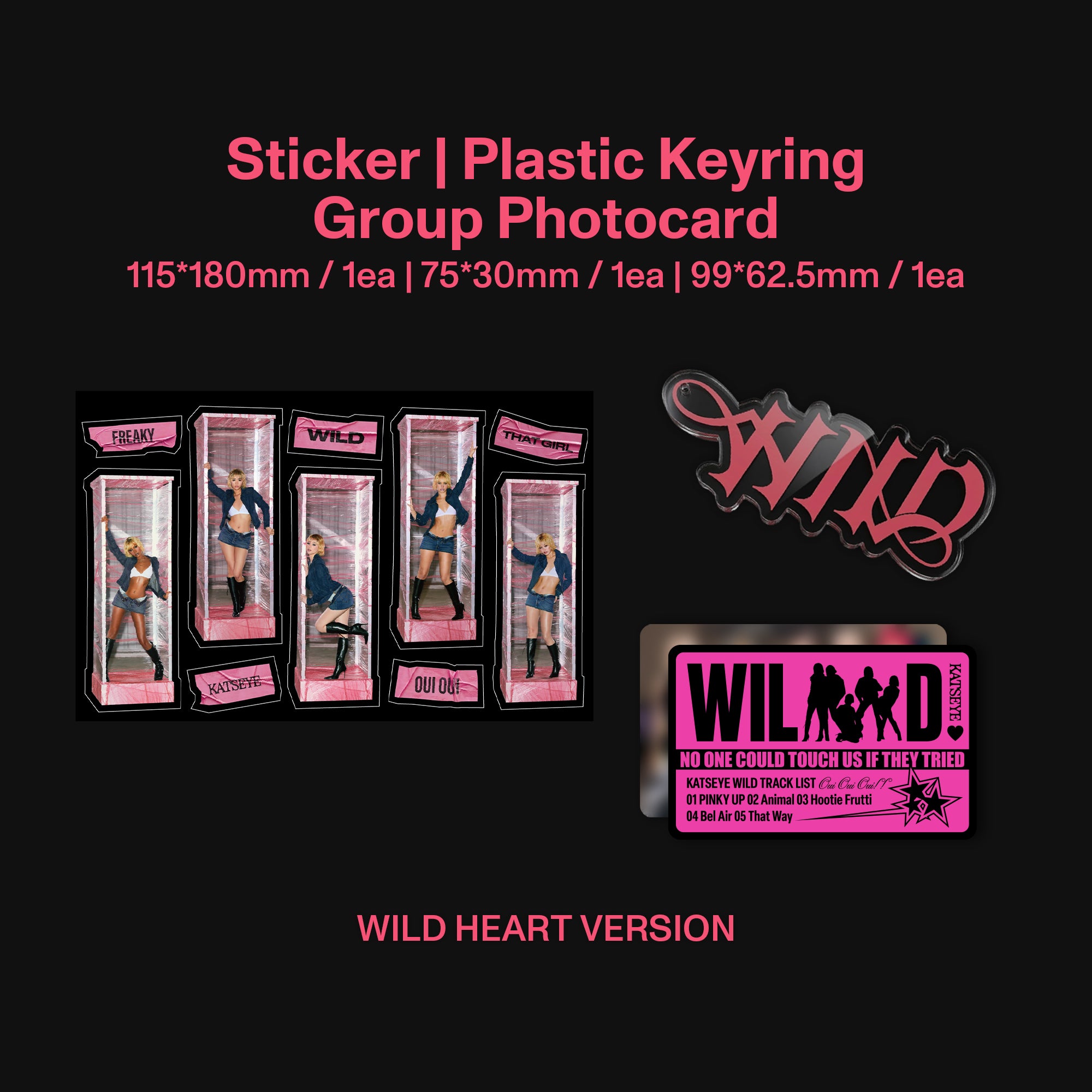 KATSEYE WILD WILD WORLD とHEART verセット WILD - Wild heart ver. - Official Store Exclusive CD - KATSEYE