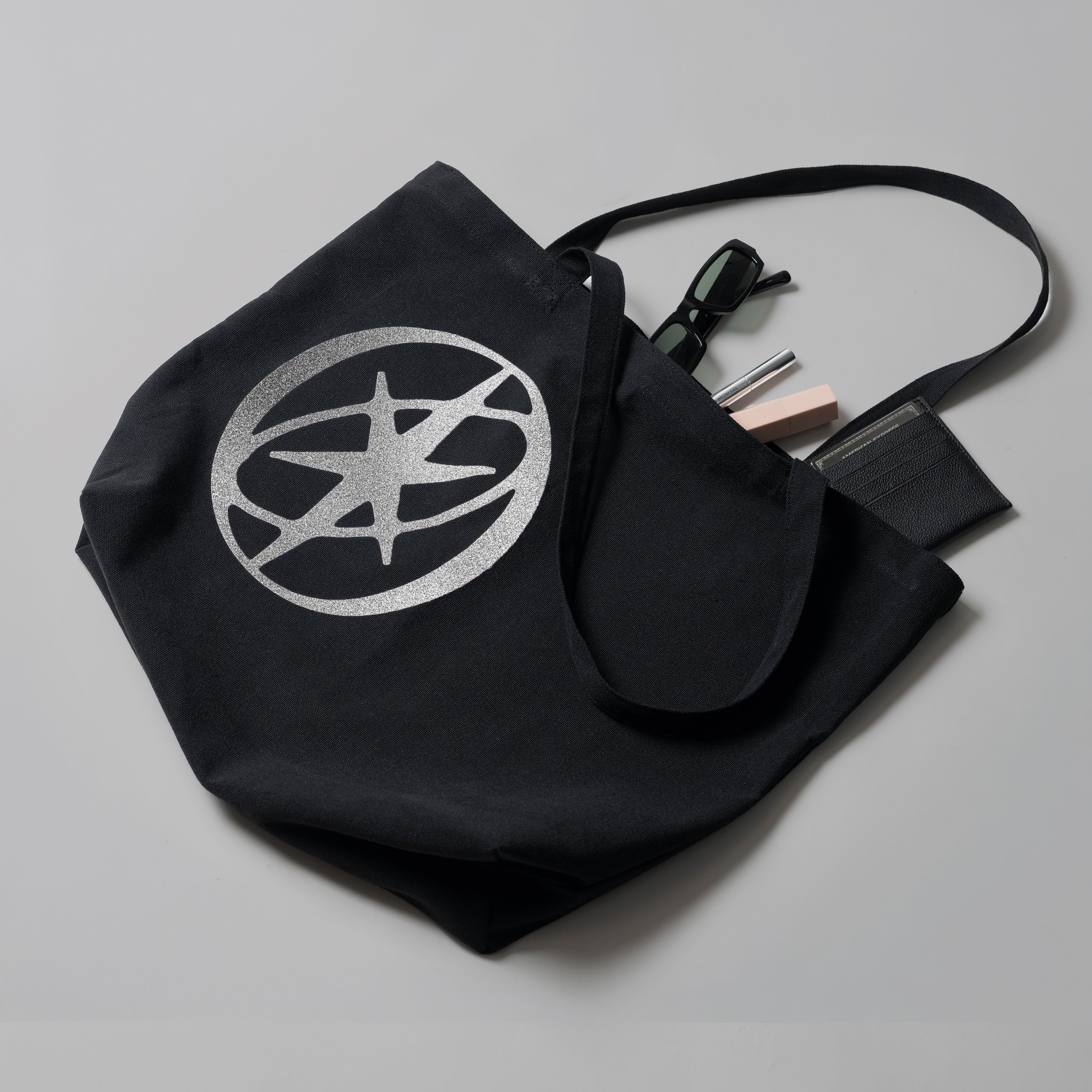 KATSEYE Silver Logo Tote Bag