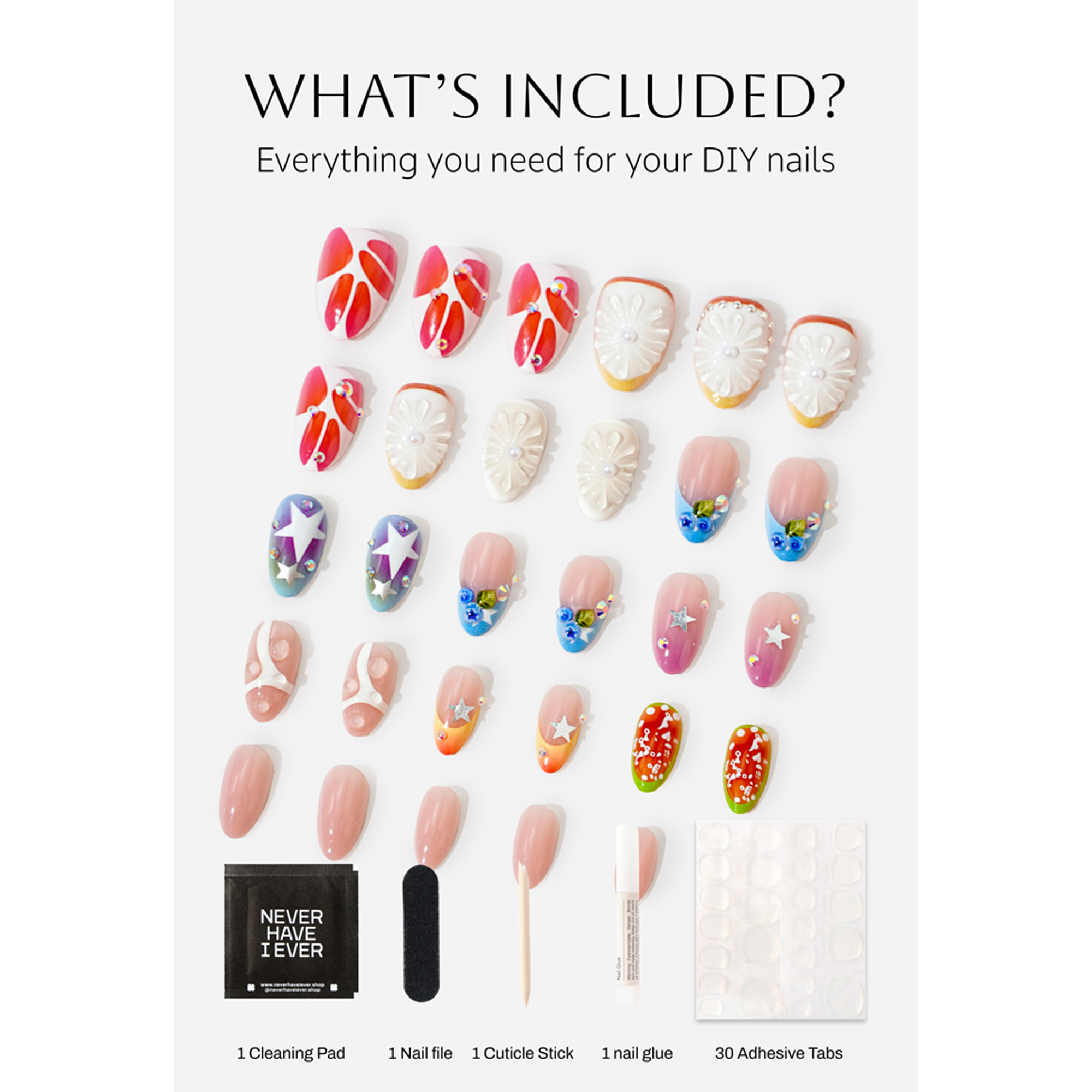 KATSEYE HOOTIE FRUTTI Press-On Nails Product Details