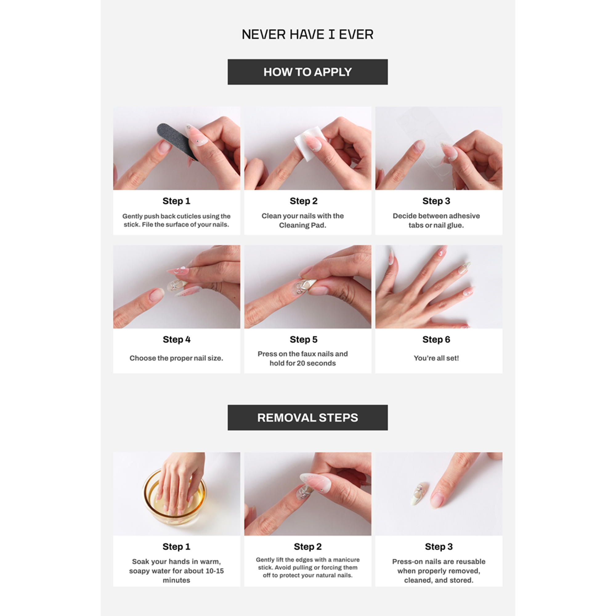 KATSEYE HOOTIE FRUTTI Press-On Nails Instructions