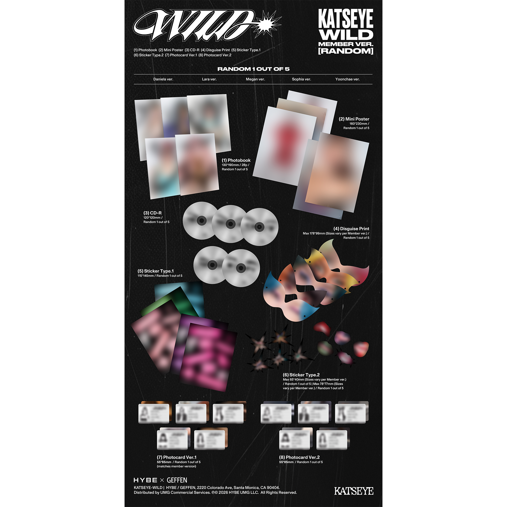 WILD (Member ver.) CD (Random)