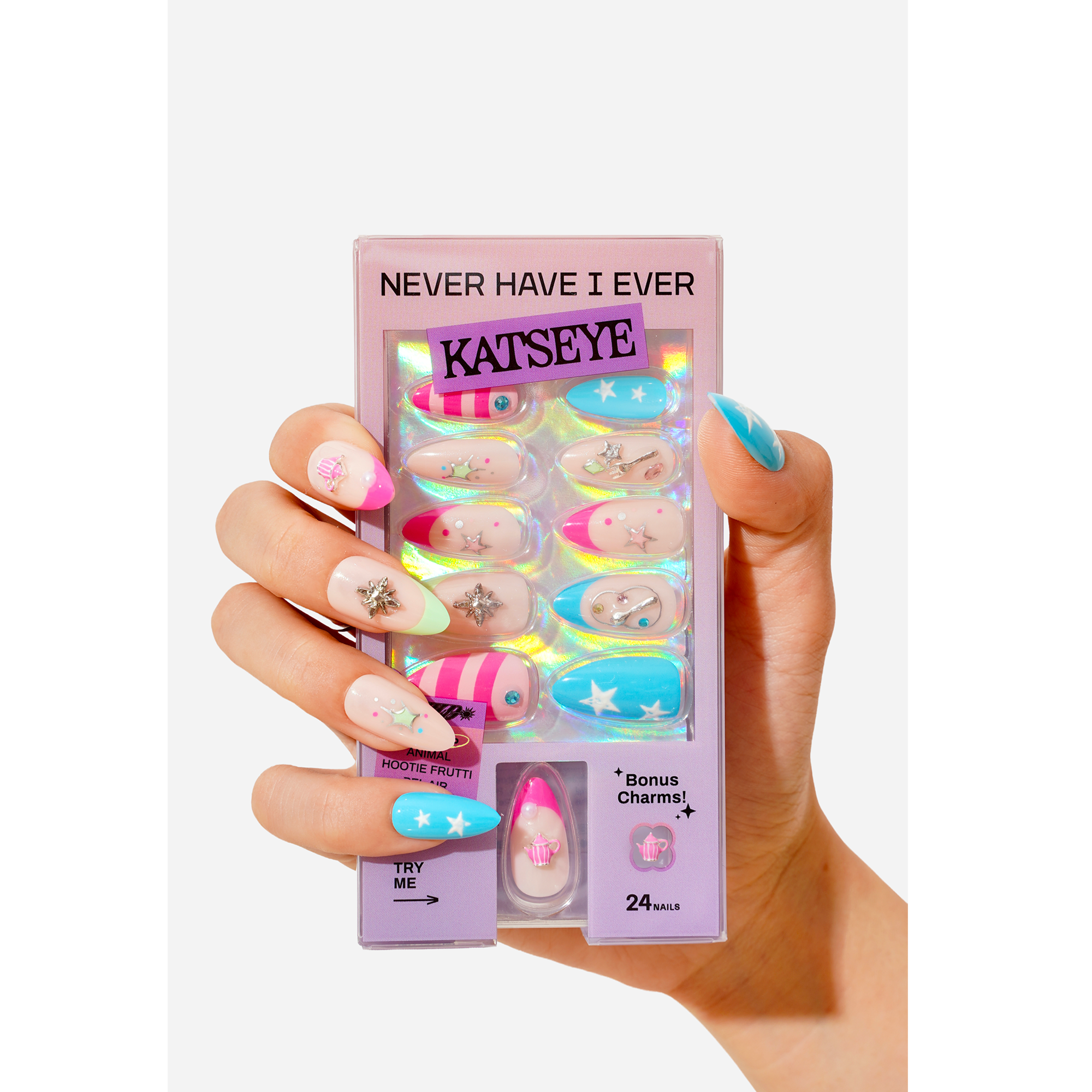 KATSEYE PINKY UP Press-On Nails