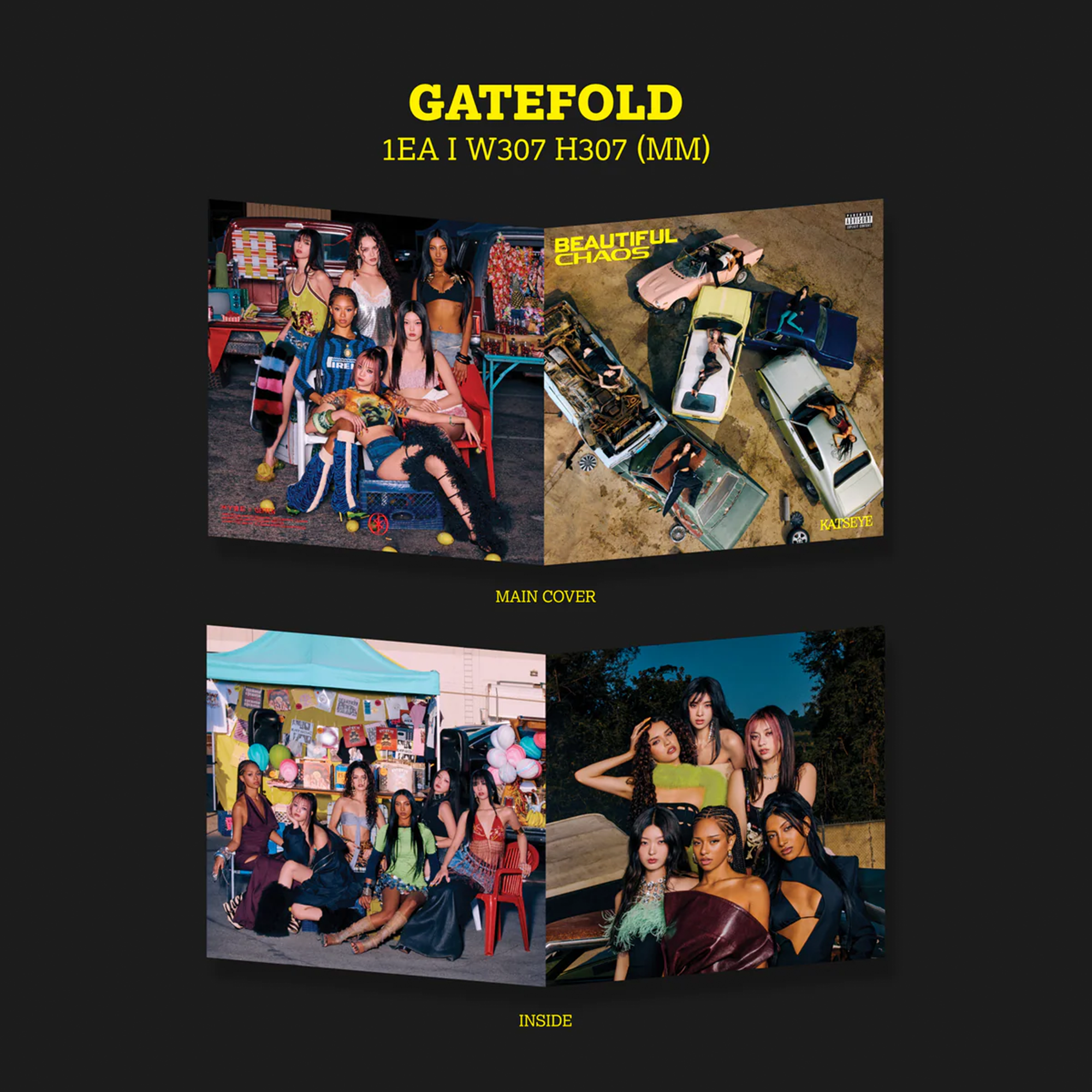 BEAUTIFUL CHAOS - Official Store Exclusive Vinyl - KATSEYE BEAUTIFUL CHAOS - Official Store Exclusive Vinyl - KATSEYE