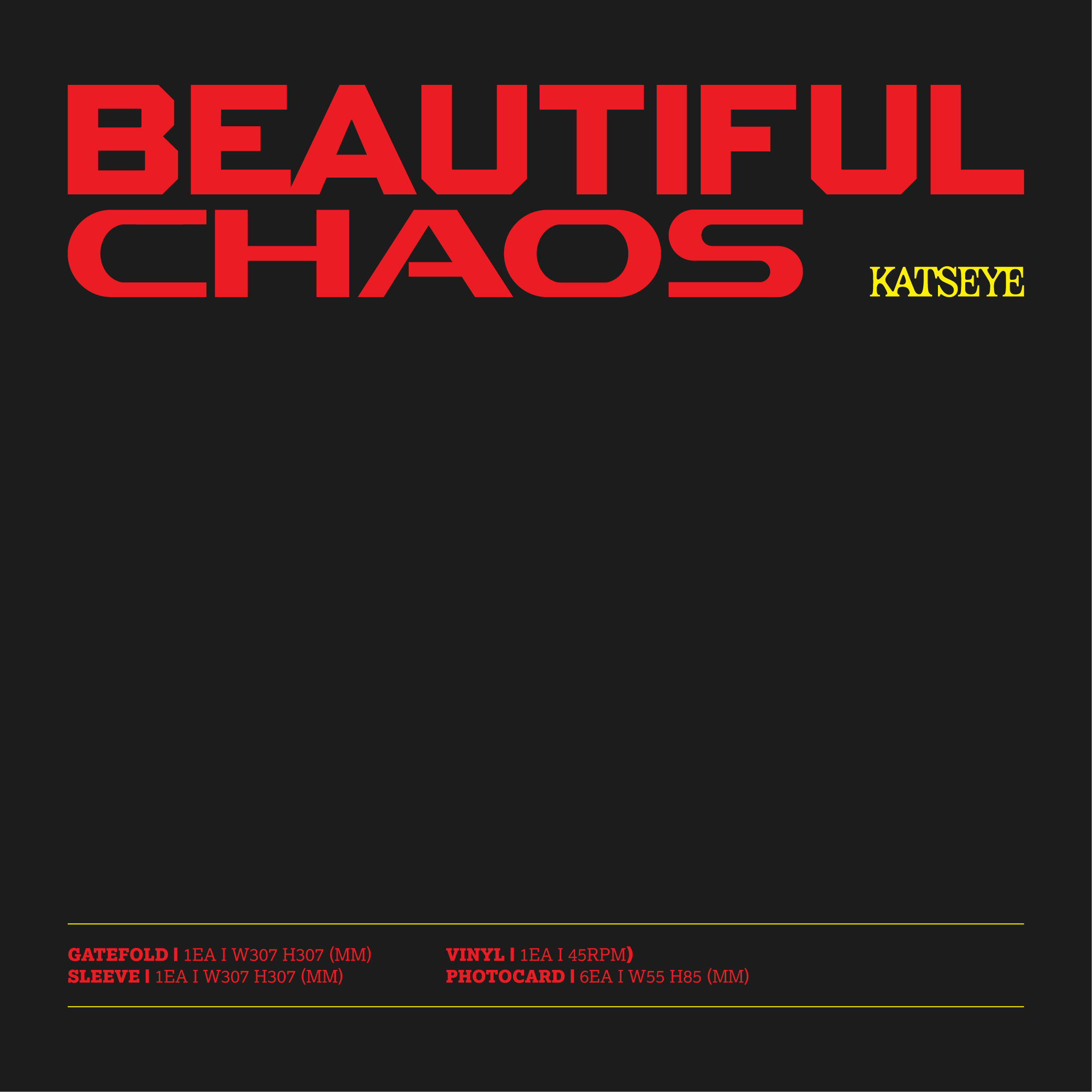 BEAUTIFUL CHAOS - Official Store Exclusive Signed Vinyl - KATSEYE BEAUTIFUL CHAOS - Official Store Exclusive Signed Vinyl - KATSEYE