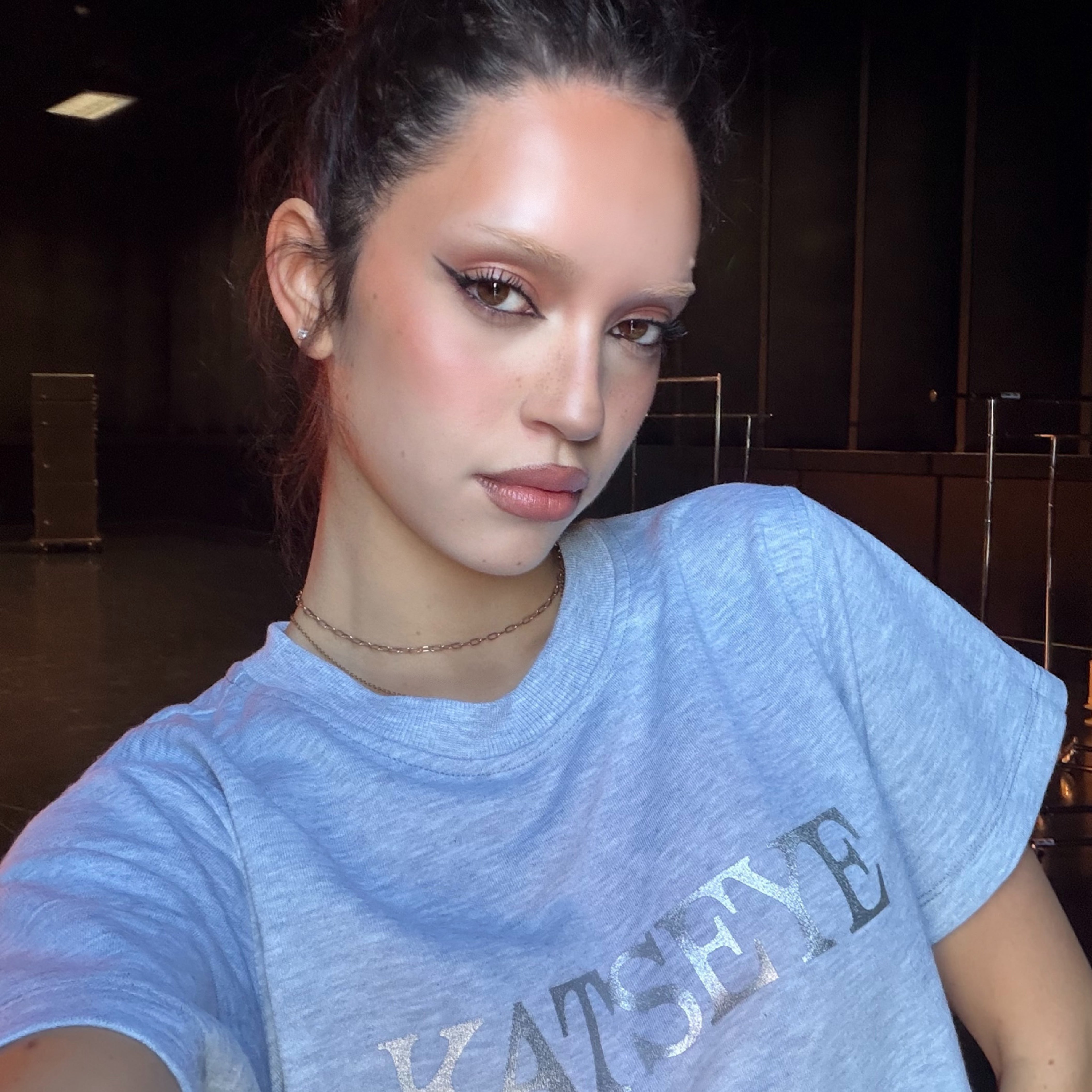 KATSEYE Gray Crop Tee