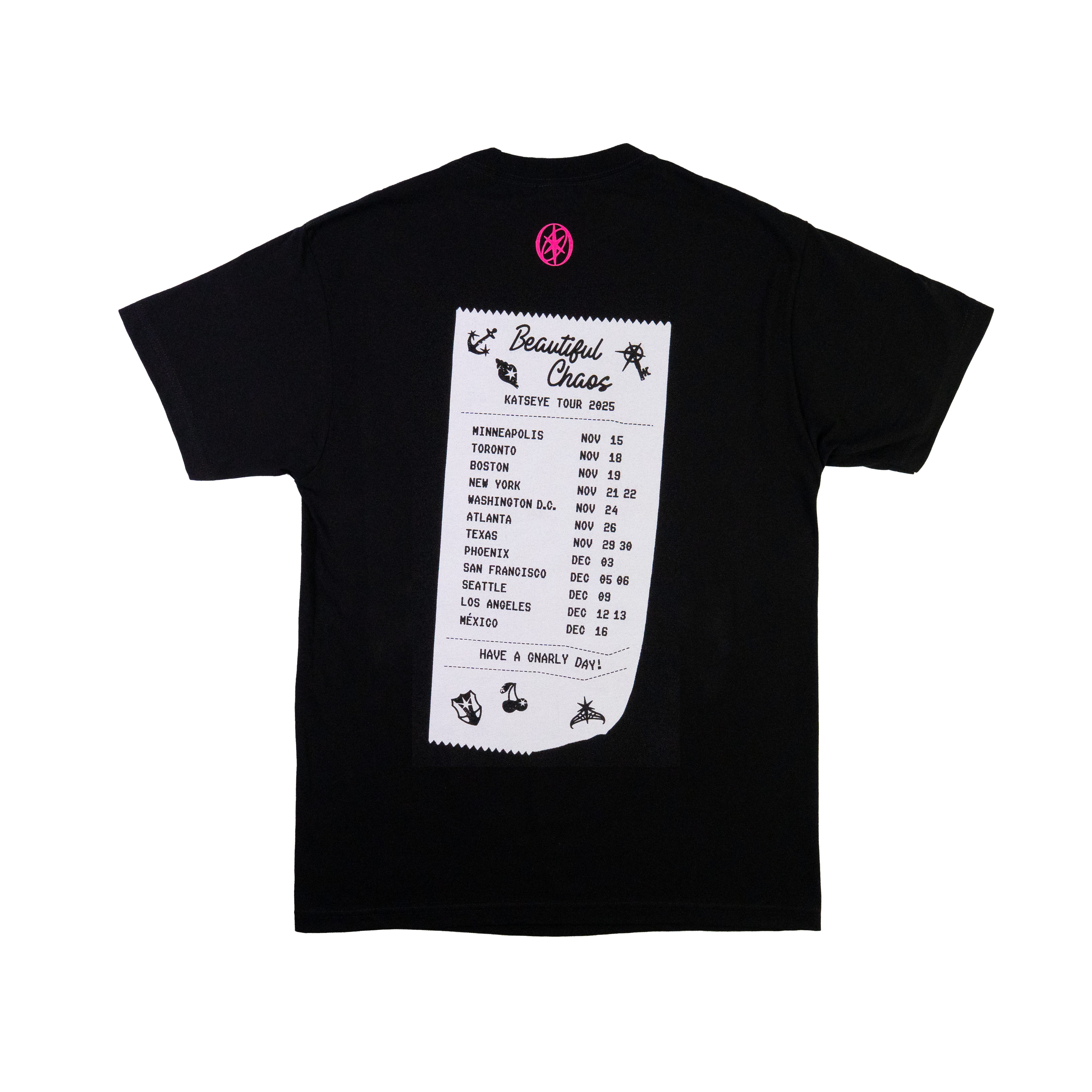 BEAUTIFUL CHAOS Routing T-Shirt (Black) Back