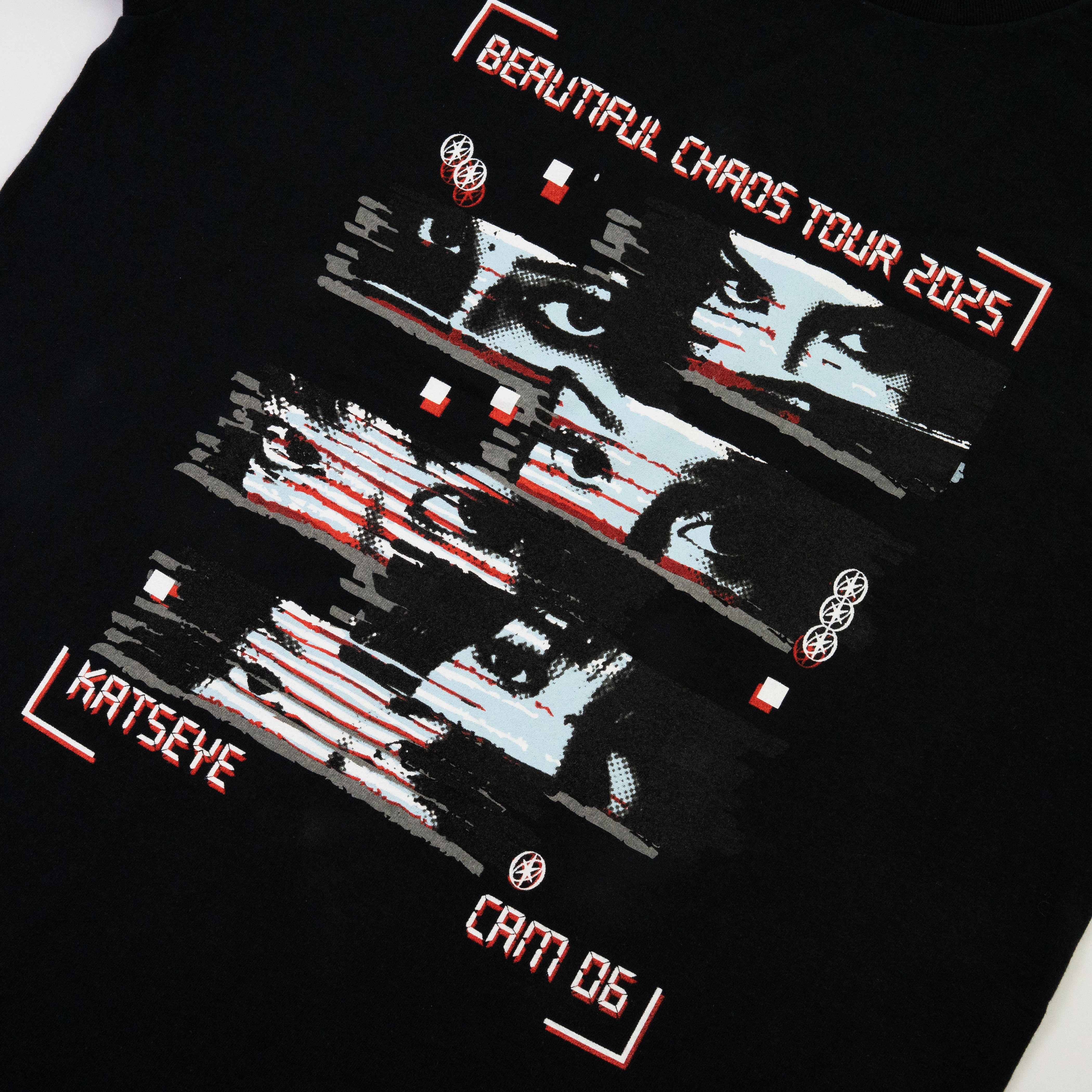 BEAUTIFUL CHAOS Distressed T-Shirt Detail