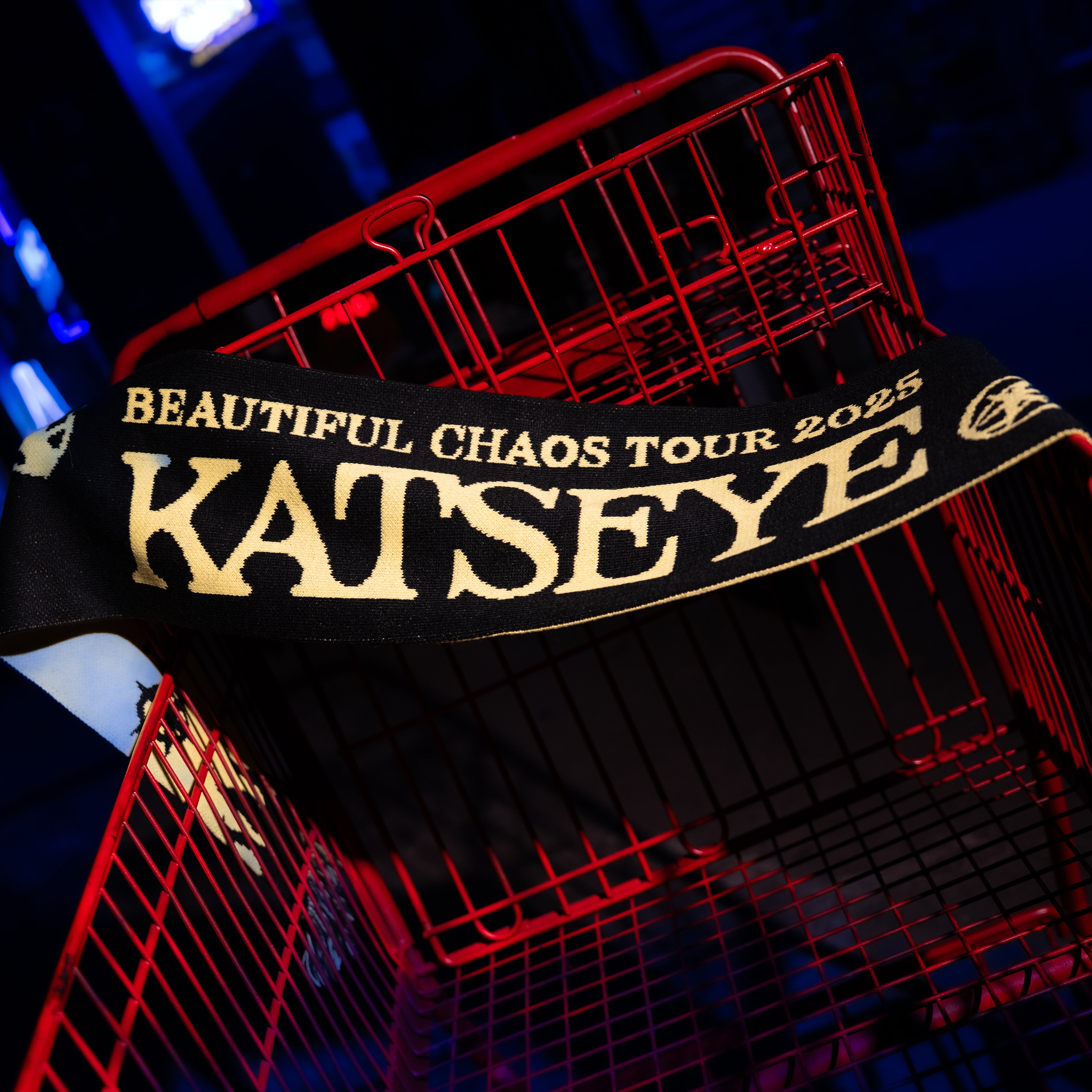 BEAUTIFUL CHAOS Slogan Muffler Cart Lifestyle