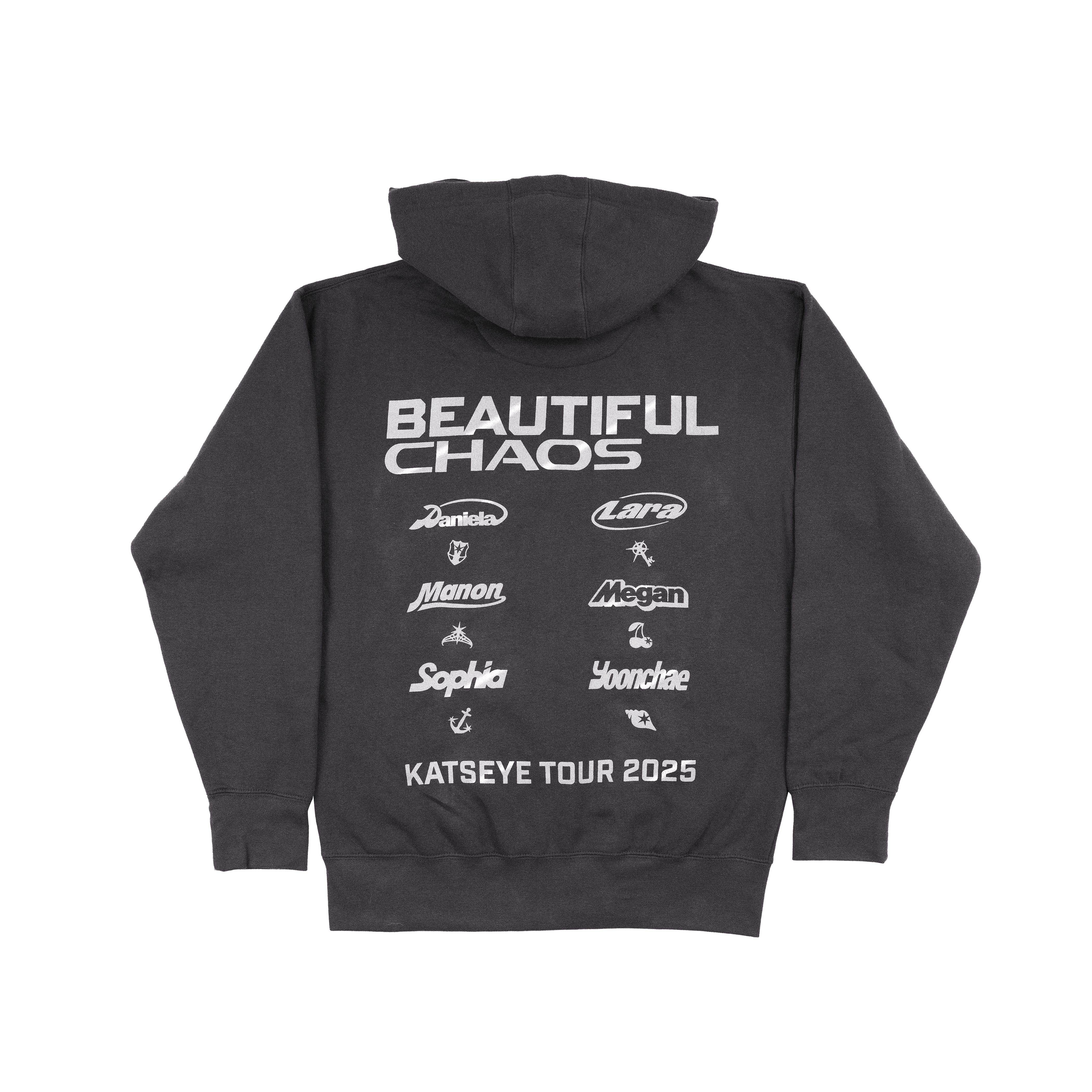 BEAUTIFUL CHAOS Zip-Up Hoodie Back