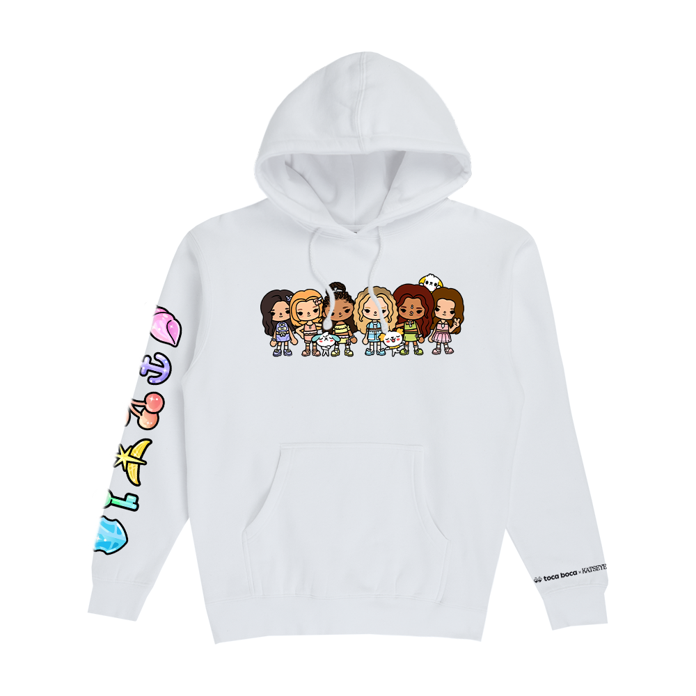 KATSEYE x Toca Boca White Hoodie