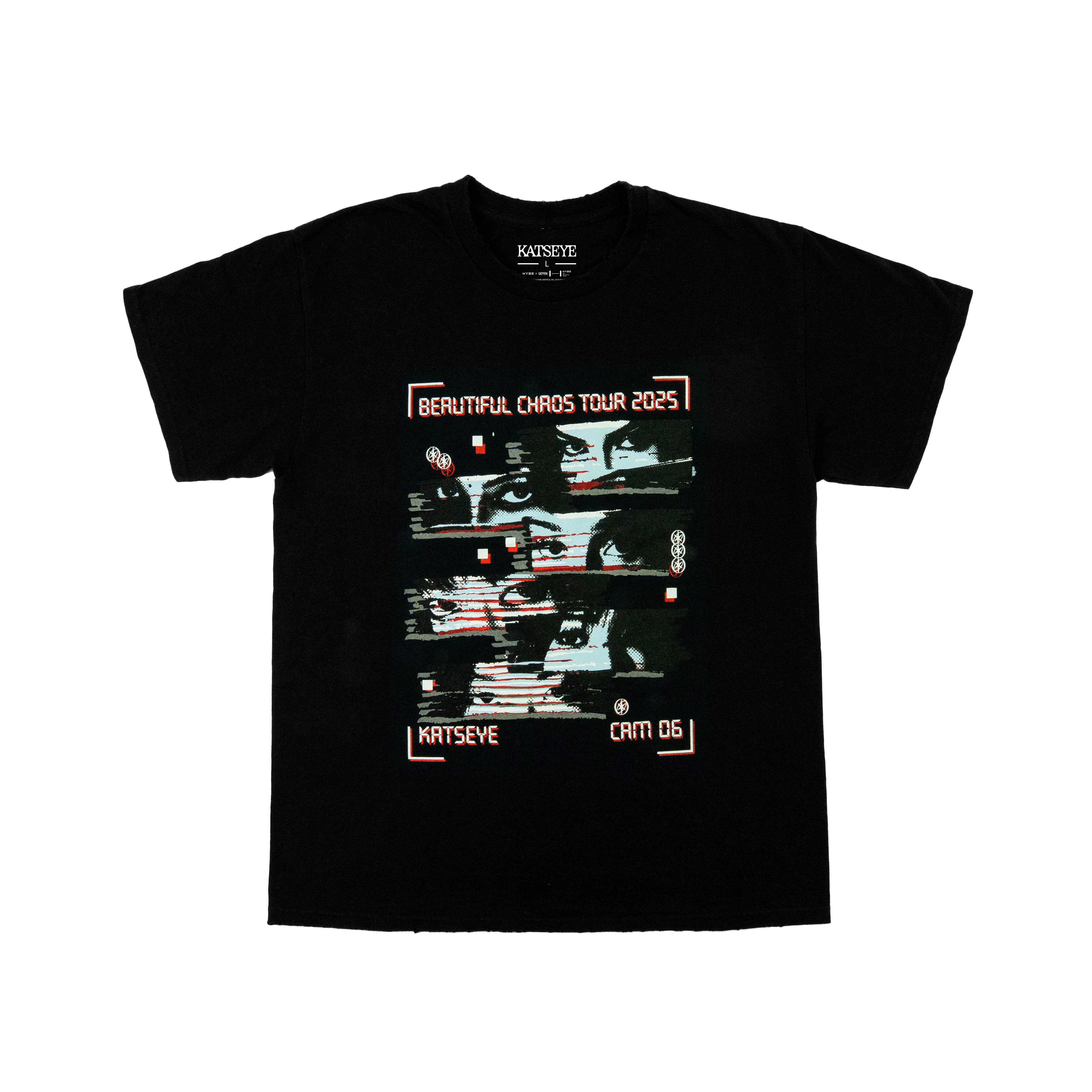 BEAUTIFUL CHAOS Distressed T-Shirt Front