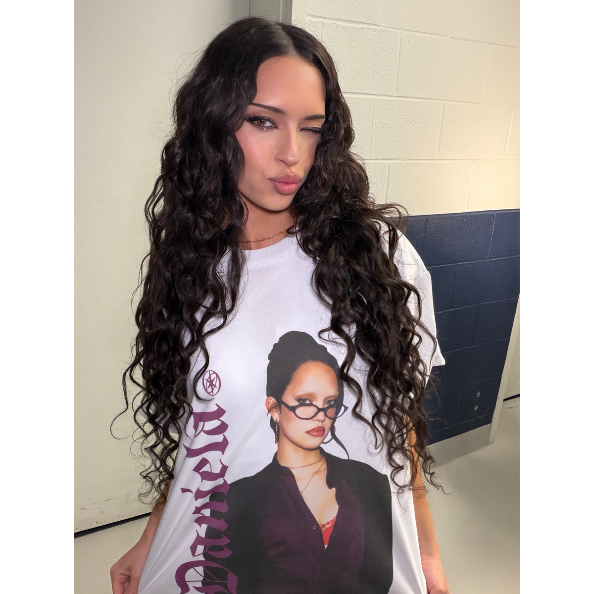 Animal ‘Daniela’ T-Shirt (White) Selfie