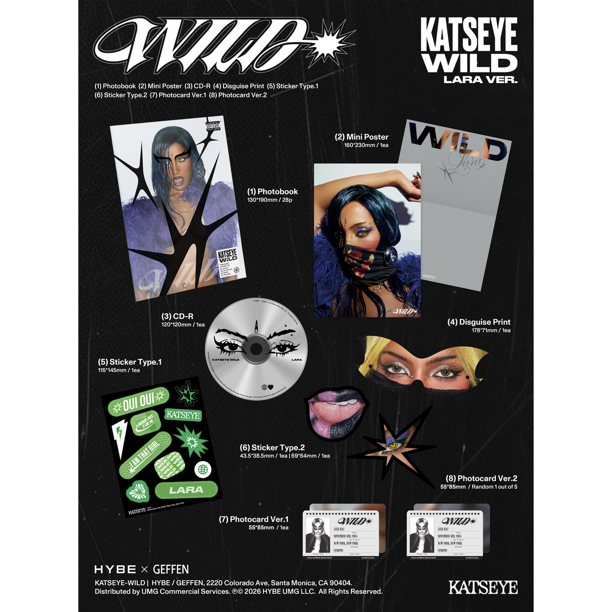 WILD (Lara ver.) CD - KATSEYE Official Store WILD (Lara ver.) CD - KATSEYE Official Store