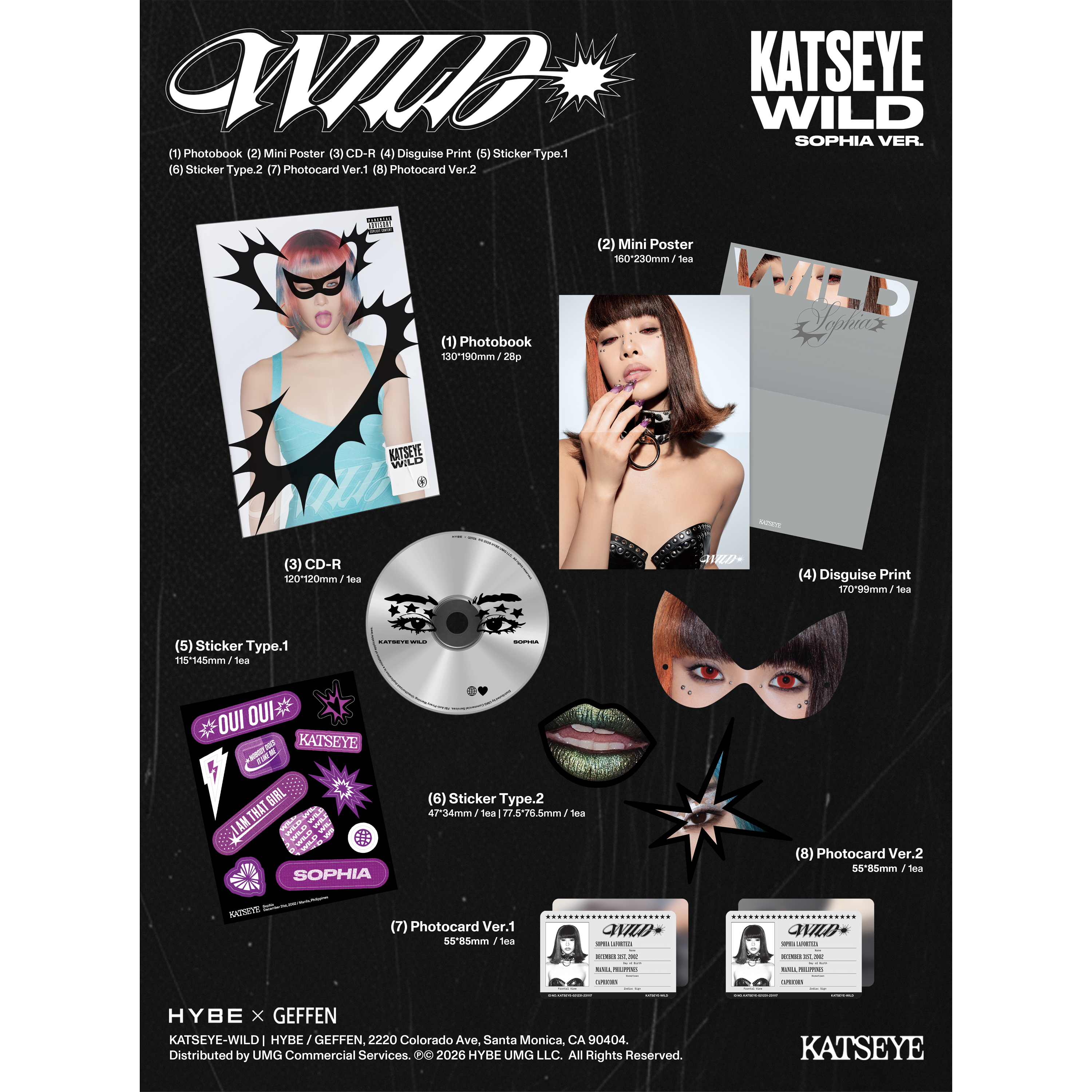 WILD (Sophia ver.) CD
